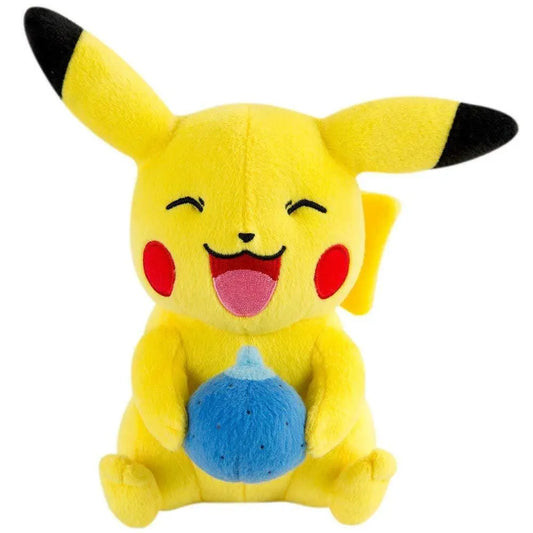 Squishmallows 8 inch Pokemon Pikachu with Oran Berry