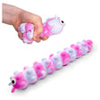 Sensory Fidget Toy Push Pop Flashing Caterpillar