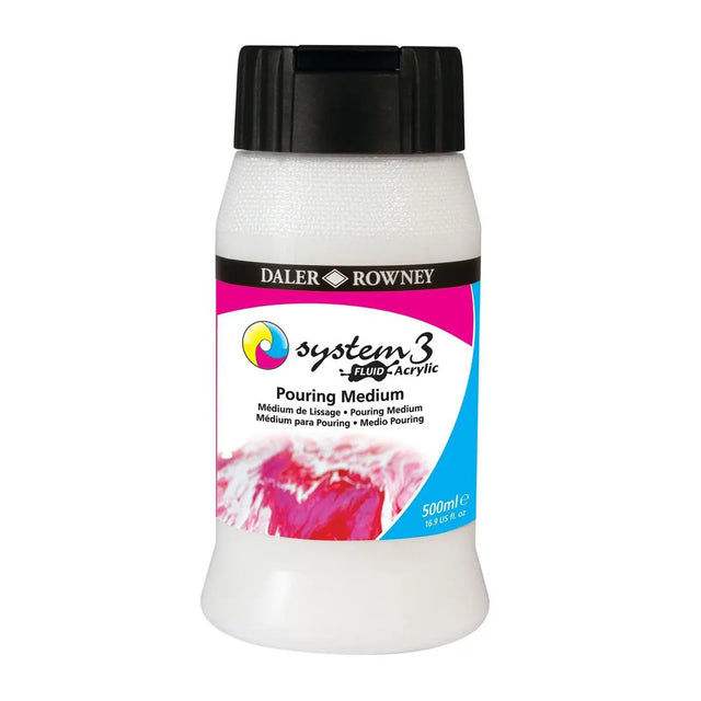 Daler Rowney System 3 Fluid Acrylic Pouring Medium 500ml