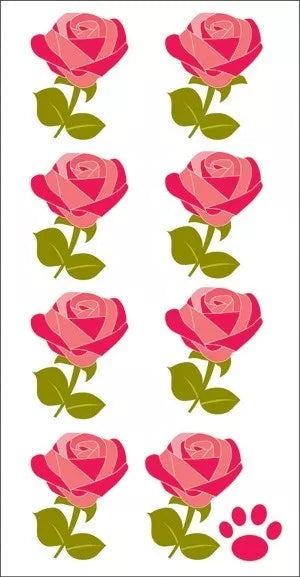 Essentials Sticker Sheet - Red Roses