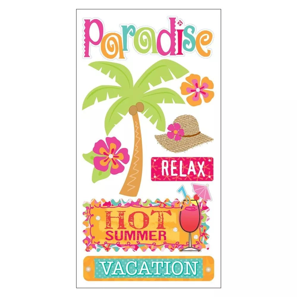 Essentials Sticker Sheet - Tropical Vacation 