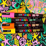Posca PC-5M Medium Bullet Tip Paint Marker - Pack 4 Colour Block