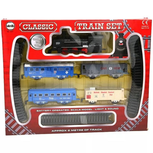 Classic Battery Operated Train Set with Light & Sounds