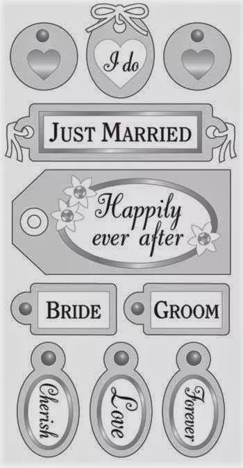 Essentials Sticker Sheet - Wedding Tags