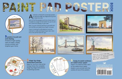 Paint Pad Poster Book: City Scenes Book