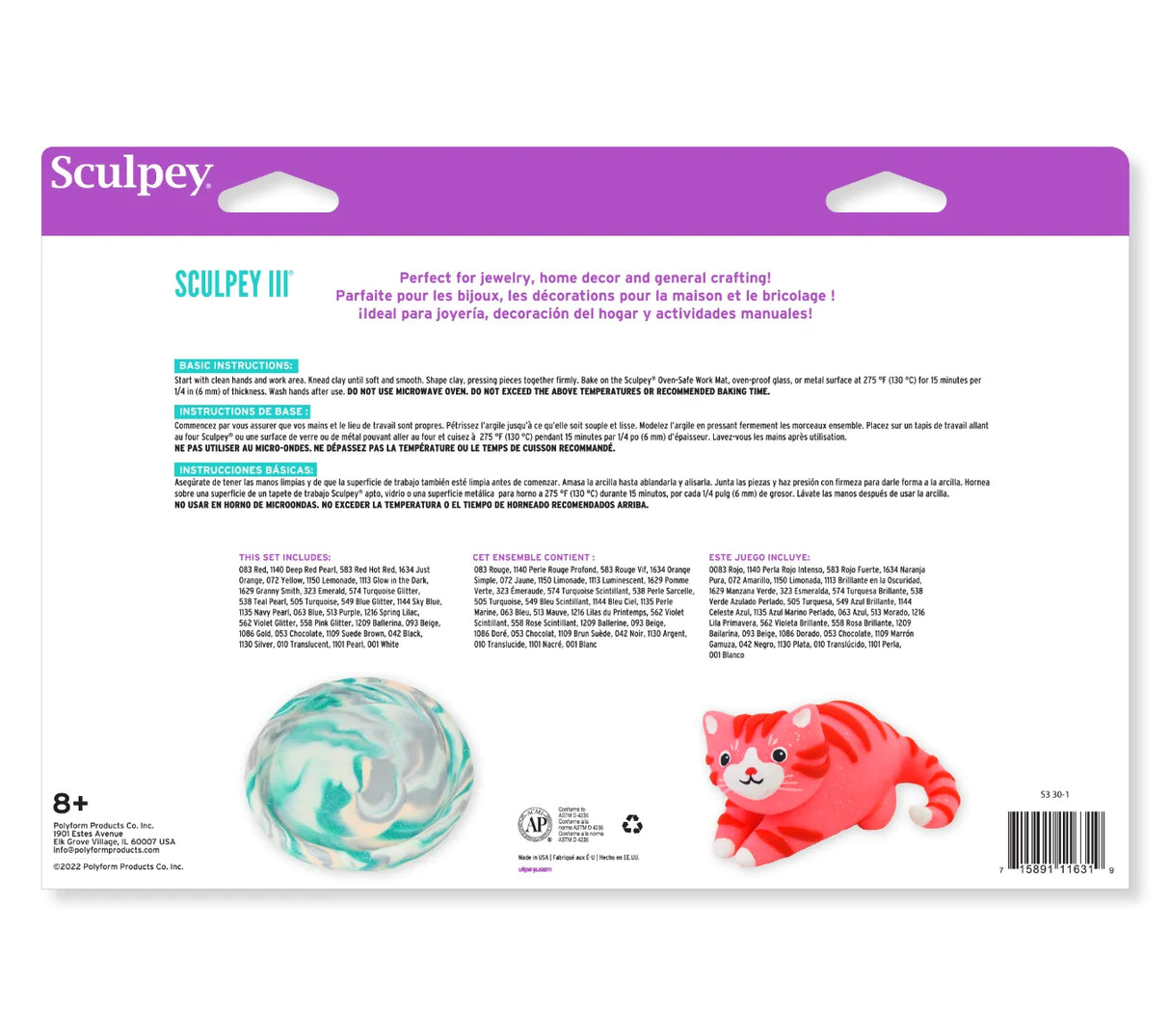 Sculpey III® Clay Multipack 30 Colour Sampler