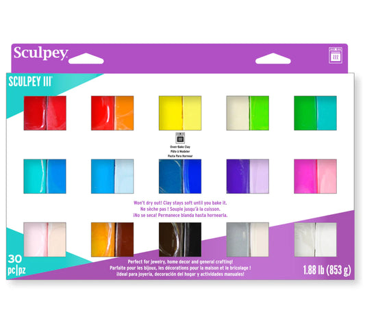 Sculpey III® Clay Multipack 30 Colour Sampler