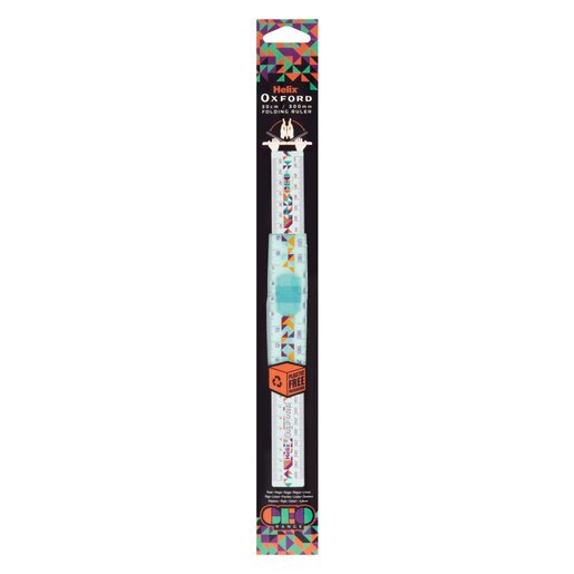 Oxford Geo Folding Ruler - Orange