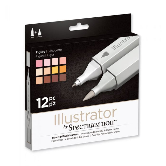 Illustrator by Spectrum Noir 12 Pen Set - Figure