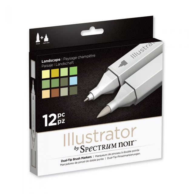 Illustrator by Spectrum Noir 12 Pen Set - Landscape