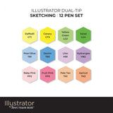 Illustrator by Spectrum Noir 12 Pen Set - Sketching