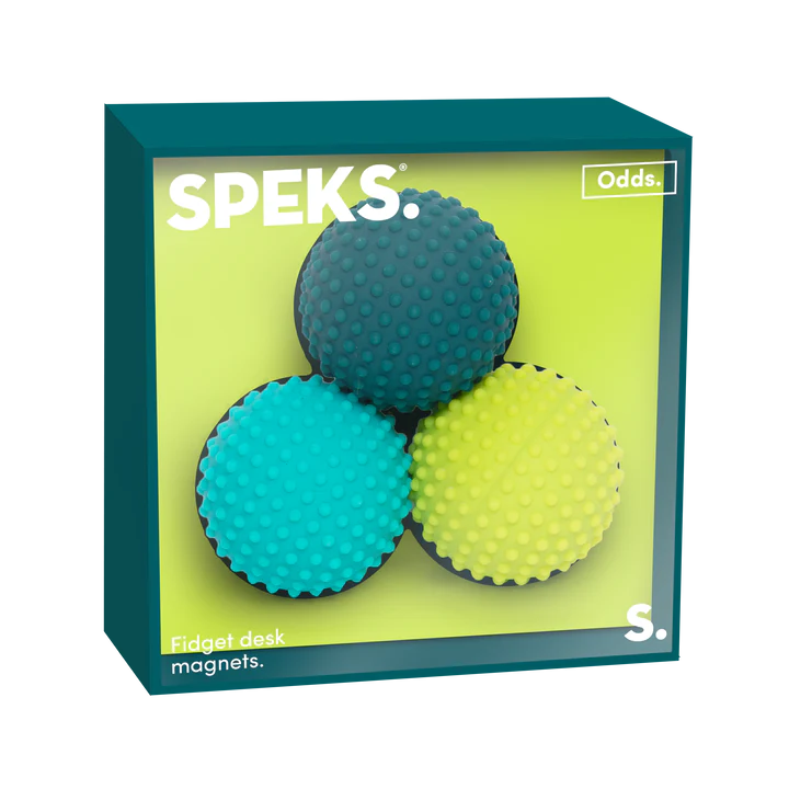 Speks Odds Silicone Fidget Magnets - Green Dots (3 Pack)