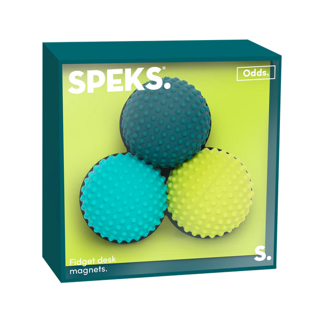 Speks Odds Silicone Fidget Magnets - Green Dots (3 Pack)