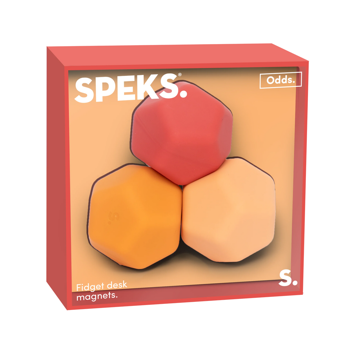 Speks Odds Silicone Fidget Magnets - Orange Planes (3 Pack)
