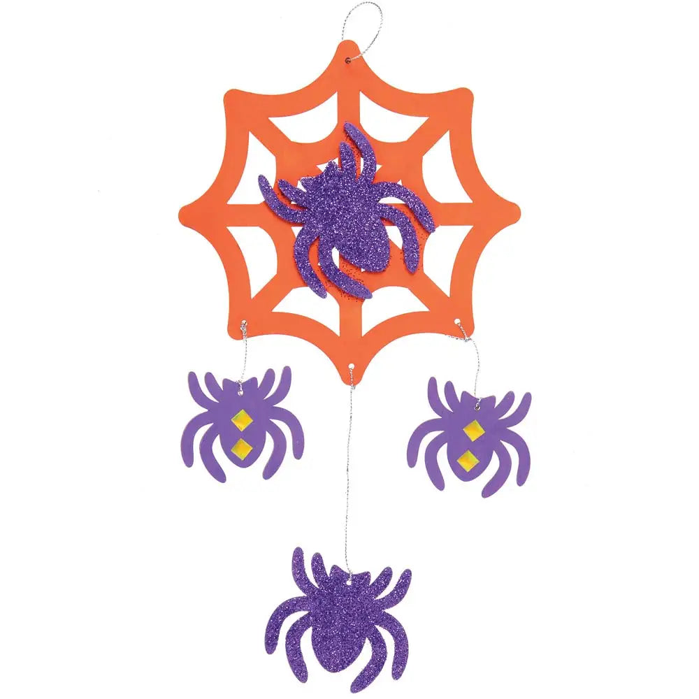 Spider Web Wooden Decoration Kits (Pack of 3)