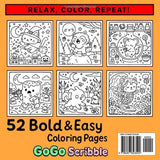 Bold & Easy: Spooky Halloween Colouring Book