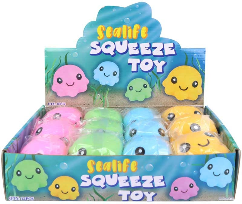 Sealife Squeezy Octopus 8.5cm (Assortment)