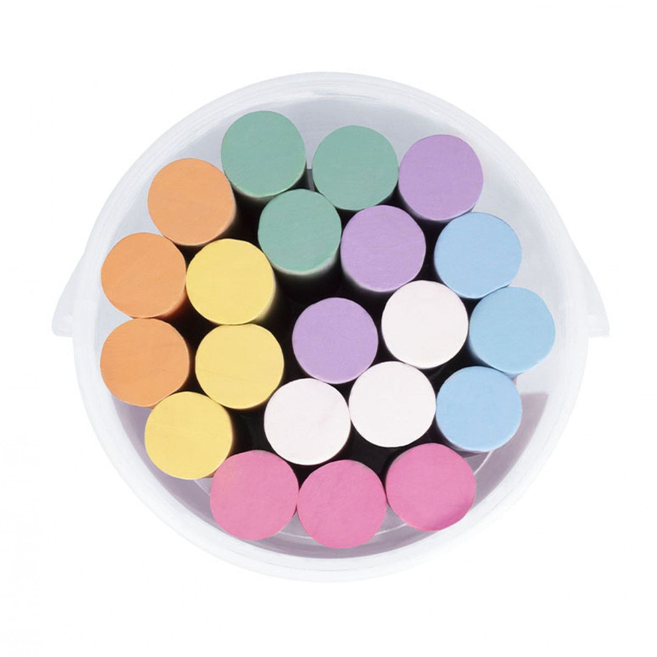 Jovi Jumbo Street Chalks - Assorted Colours (Bucket of 21)