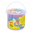 Jovi Jumbo Street Chalks - Assorted Colours (Bucket of 21)