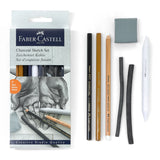 Faber Charcoal 7 Piece Sketch Set