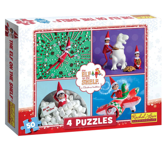 The Elf on the Shelf® 4 Pack 50 Piece Children's Jigsaw Puzzles