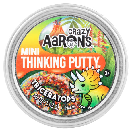 Crazy Aaron's Thinking Putty Mini Tin - Triceratops