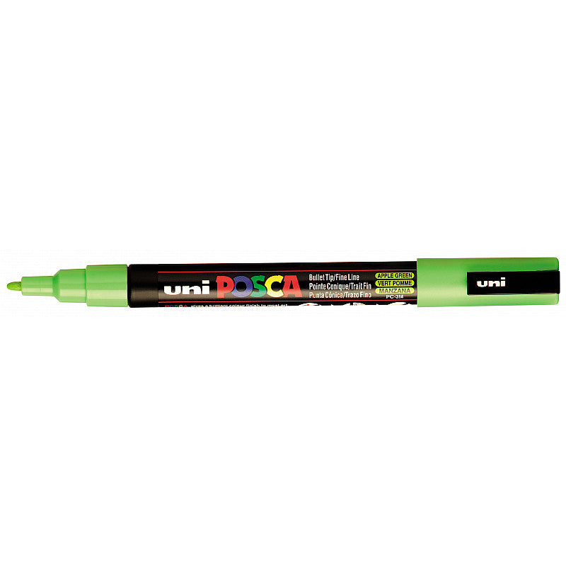 uni Posca Marker PC-3M Apple Green Fine Bullet Tip Paint Marker
