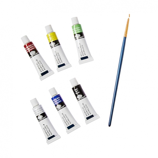 Unicorn Art Canvas Set With 6 Acrylic Paints