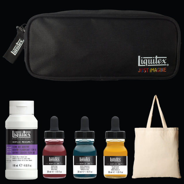 Liquitex Acrylic Inks What Would You Create Set - Fabric Staining