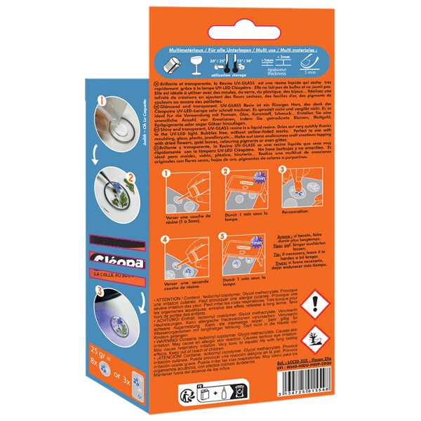 Cleopatre UV Resin - Glass Finish 25g