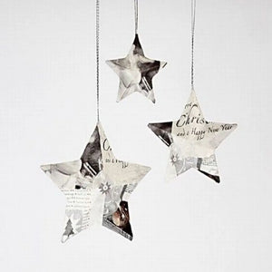 Stars papier-mâché (6 pcs)