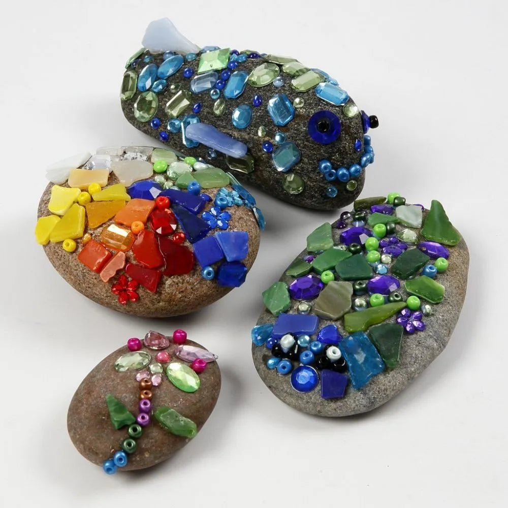 Stained Glass Mosaic Fragments Assortment Box