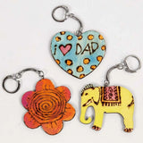 Wooden Shaped Keyring (Assortment)