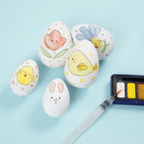 Goose Eggs, H: 8 cm, D: 5.5 cm, 8 pcs, white