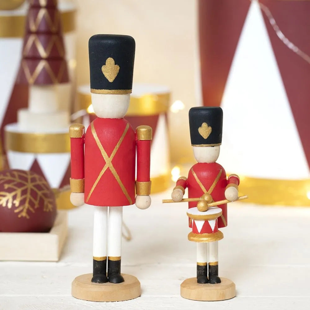 Wooden Drummer Boy Figure 