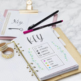 Planner, size 19x23.5x4 cm, 1 pc, gold