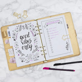 Metal Paperclips, size 40x25 mm, 6 pcs, gold