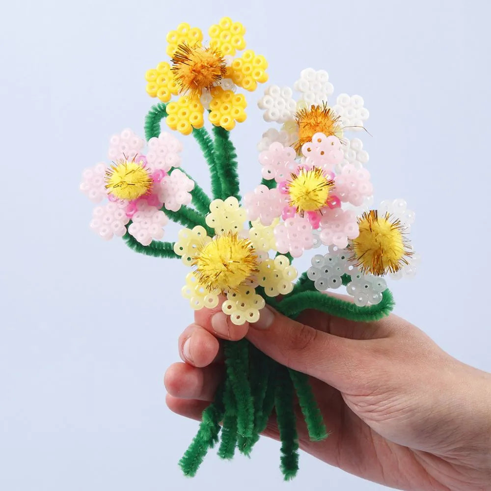 Pompoms - Orange, Red & Yellow (48 Pack)