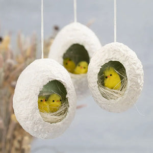 Easter Chicks, H: 30 mm, 12 pcs, yellow