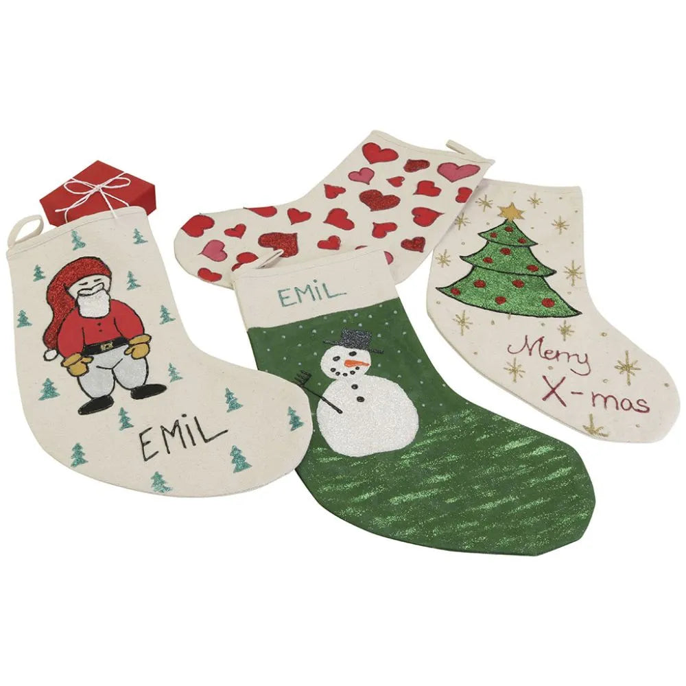 Christmas Stocking - Blank White