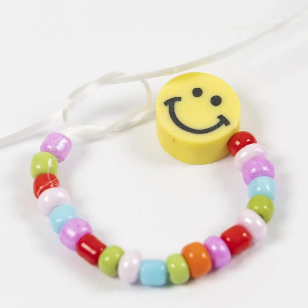 Creativ Craft Figure Beads - Smiley Faces
