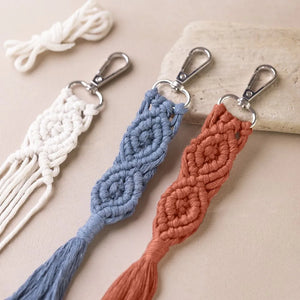 Mini Craft Kit Macramé Keyrings