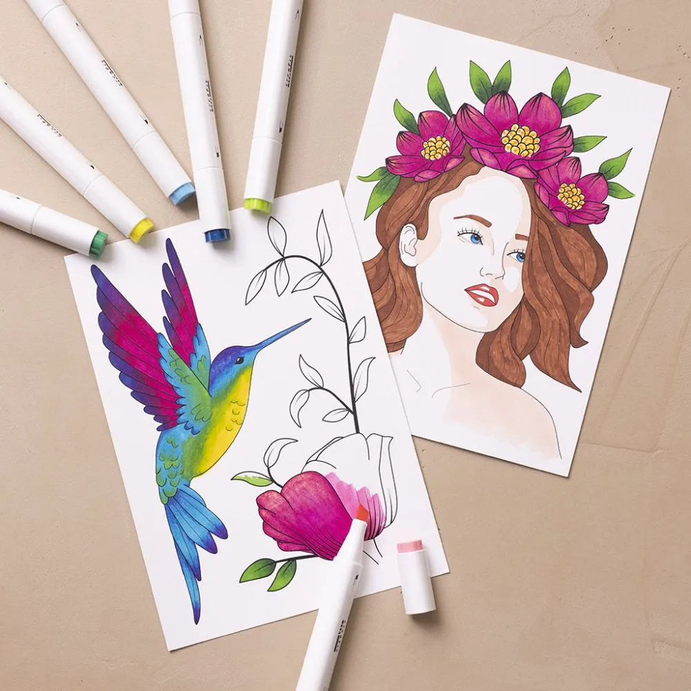 Illustration Markers Standard Colours - 12 Piece Set