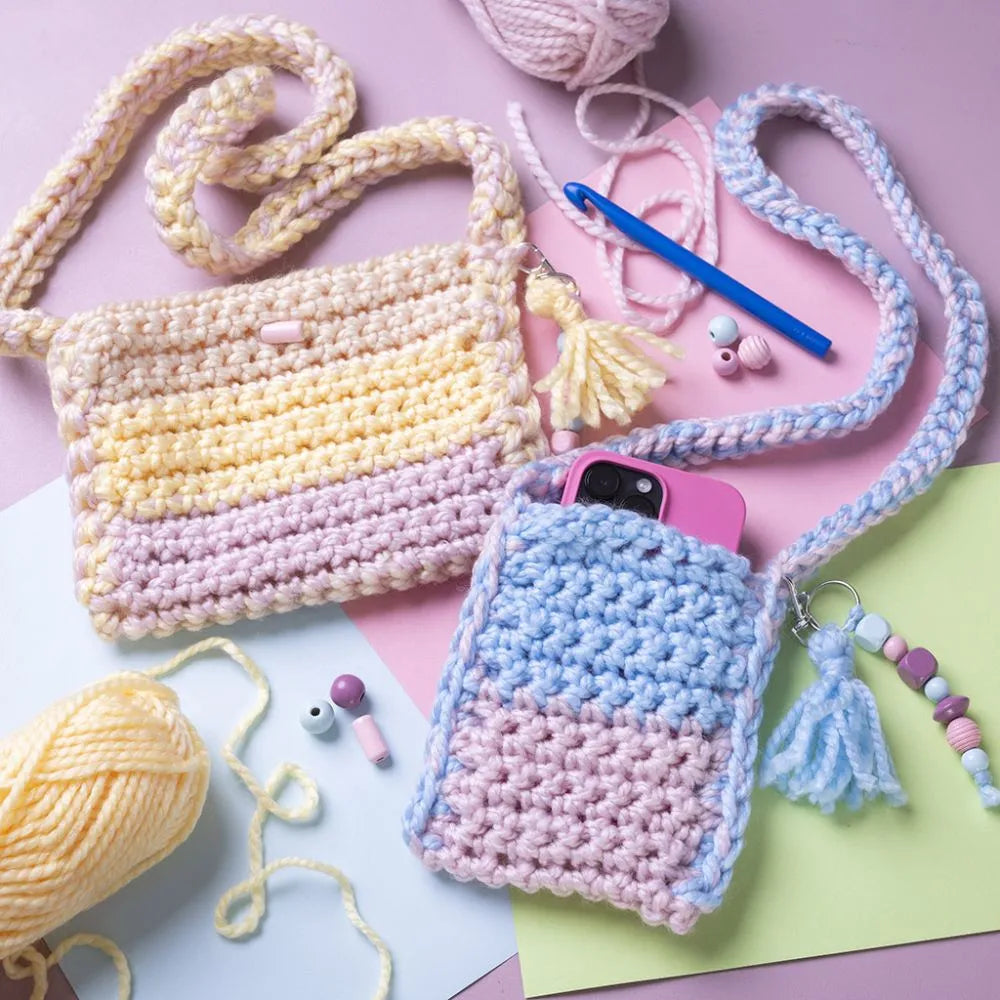 Starter Craft Kit Crochet Bags
