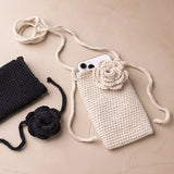 Mini Craft Kit Crochet Bag with Rose