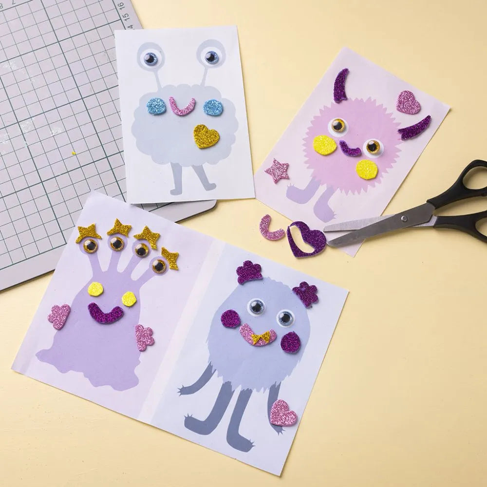 Mini Craft Kit Decoration Monster Collage