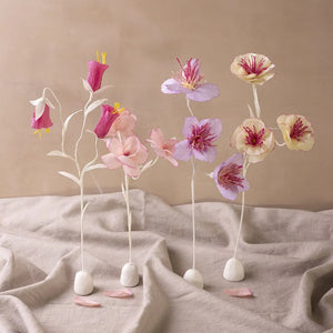 Craft Kit Crepe Paper Flowers Pastel Colours