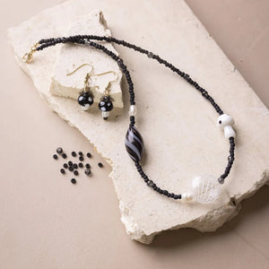 Mini Craft Kit Jewellery Chunky Necklace Black