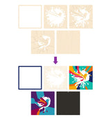 Splat Planet Wood Art Kit - Hummingbird
