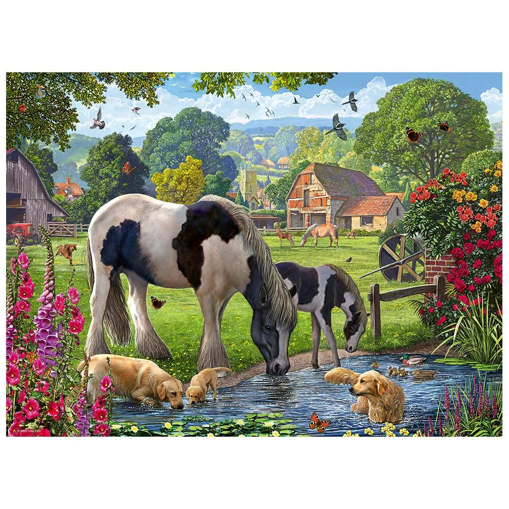 500 Piece Jigsaw Puzzle -  Hadlow Ponies